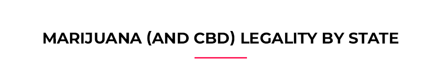 Marijuana (and CBD) legality by state