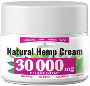 Natural hemp cream, 30 000 mg