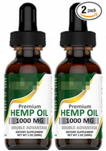 Hemp Oil bottles