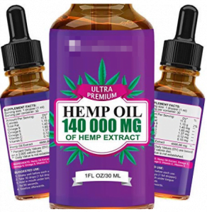 Hemp Oil. 140 000 mg of hemp extract bottle